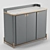 Sleek Taycan Cabinet: Stylish Storage Solution 3D model small image 3