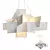 Luminous White Chandelier Collection 3D model small image 3