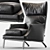 Stylish Leather Armchair 3D model small image 1
