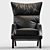 Stylish Leather Armchair 3D model small image 2