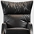 Stylish Leather Armchair 3D model small image 3