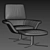 Elegant Minotti Blake Armchair 3D model small image 5