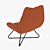 Elegant Seymour Leather Chair 3D model small image 2