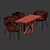 Modern 4Union Dining Set 3D model small image 4