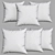 Cozy Cushion Collection 3D model small image 4