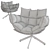 Outdoor Elegance: Husk Armchair 3D model small image 2