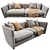 Luxury Furman Royce Sofa 3D model small image 1