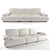 Natuzzi Immenso Sofa: Stylish Comfort for Your Home 3D model small image 1