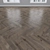 Smoky Oak Parquet: Herringbone, Linear, Chevron 3D model small image 3