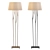 Sleek Aspen Floor Lamp 3D model small image 1