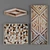 Scandi Rustic Wood Wall Art 3D model small image 2