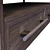 Contempo 2-Drawer Console in Graphite Oak 3D model small image 3