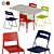 NORDEN Gateleg Table & Chairs Set 3D model small image 1