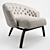 Elegant Winston Armchair: Comfort Redefined 3D model small image 1