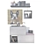 Elegant Hallway Display Set 3D model small image 3