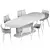 Italian Designer Alf DaFre Rigadin Dining Table 3D model small image 5