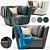 Sleek Modern Arm Chair: High-quality Design 3D model small image 1