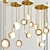 Gold Rim LED Pendant Light 3D model small image 3