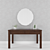 Elegant Mirror and Table Set 3D model small image 1