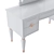 White and Copper Dressing Table (130cm Wide) 3D model small image 3