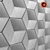 Hexahedral 3D Panel: Stunning Design 3D model small image 4