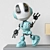 Robot-themed Kids Furniture and Toy Set 3D model small image 3