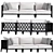 Ocean Club Sofa: Elegant and Versatile 3D model small image 1