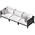 Ocean Club Sofa: Elegant and Versatile 3D model small image 4