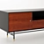 Modern Wood & Lacquer Media Console 3D model small image 5
