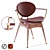 Modern Circle Chair: 3Dmax Model for Vray and Corona Render 3D model small image 1