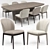 Giorgetti Bigwig Chair and Table Set: Stylish and Functional 3D model small image 1