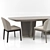 Giorgetti Bigwig Chair and Table Set: Stylish and Functional 3D model small image 2