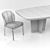 Giorgetti Bigwig Chair and Table Set: Stylish and Functional 3D model small image 3