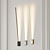 Sleek Lever LED Wall Sconce 3D model small image 1