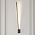 Sleek Lever LED Wall Sconce 3D model small image 3