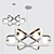 Avola MOD431: Stylish Adjustable Chandelier 3D model small image 1