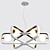 Avola MOD431: Stylish Adjustable Chandelier 3D model small image 2