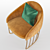 Elegant Tonella Lounge Chair 3D model small image 2