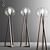 Sleek Floor Lamp: Modern & Versatile 3D model small image 3