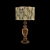 Elegant Wood and Glass Table Lamp 3D model small image 1