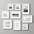 Modern Multi-Colored Picture Frames 3D model small image 2