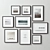 Modern Multi-Colored Picture Frames 3D model small image 4