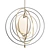 Space Age-inspired Electrum Chandelier 3D model small image 1