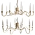 Pezzo Mancante 3 Round Chandelier 3D model small image 1