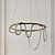 Elegant Brass Pendant Light 3D model small image 1