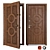 Astoria Metal Entrance Door: Elegant and Secure! 3D model small image 1