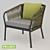 PRADEX Twist Chair: Modern Outdoor Comfort 3D model small image 1