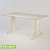 OM Twist Dining Table by PRADEX 3D model small image 2