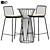 Flood Modern Bar Stool Set 3D model small image 1