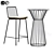 Flood Modern Bar Stool Set 3D model small image 2